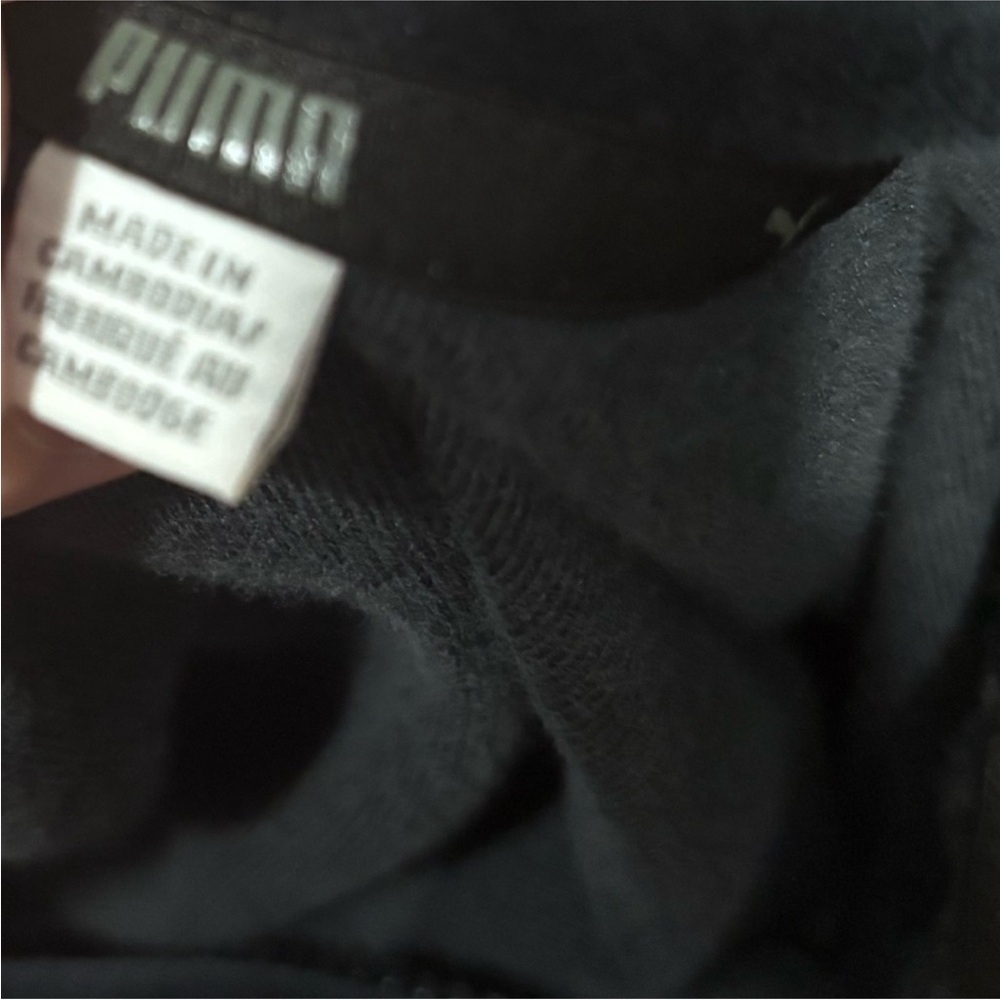 Puma Midnight Black/Charcoal shade Velour Jacket size Small - Picture 8 of 9